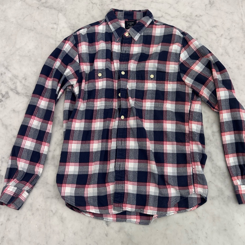 Men’s JCrew Plaid Button-Down Shirt